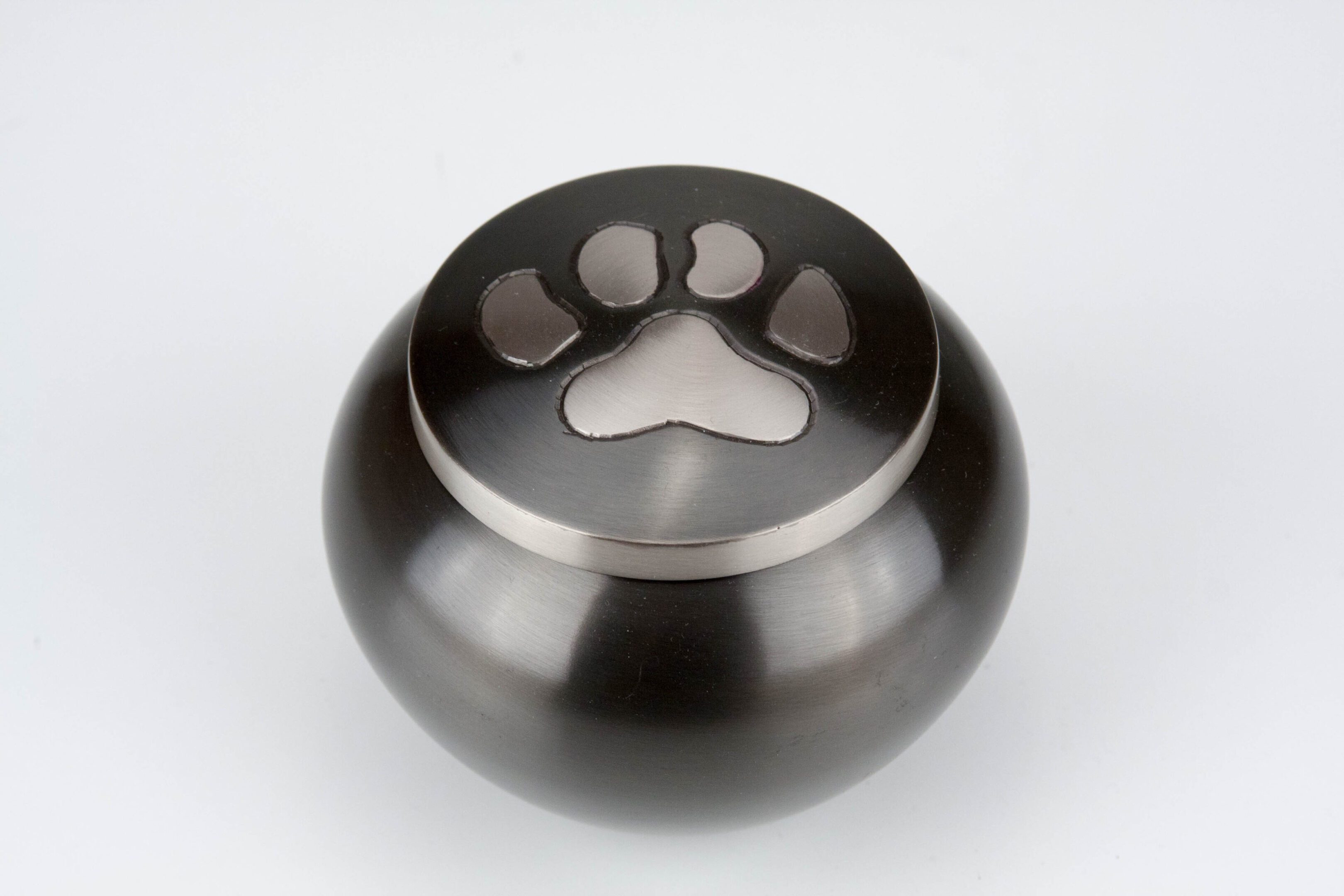 Aluminum Paw Print Jar Urn